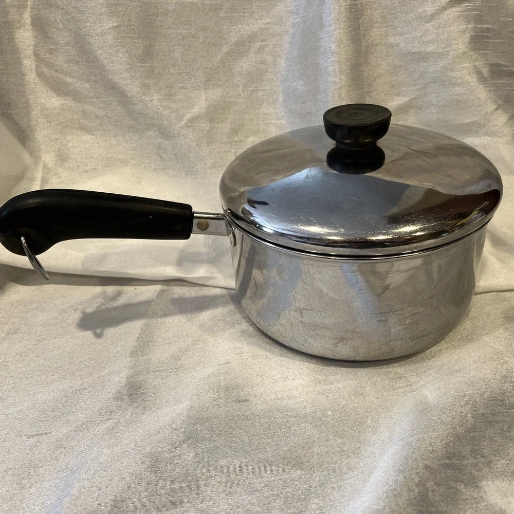 VTG Revere Ware 2qt Sauce Pan 18/10 Stainless Steel & Lid‎  - Clinton ILL USA